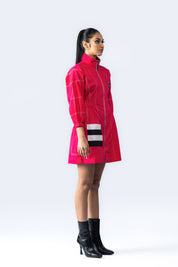 Dress With Hand Embroidered Brand Logo