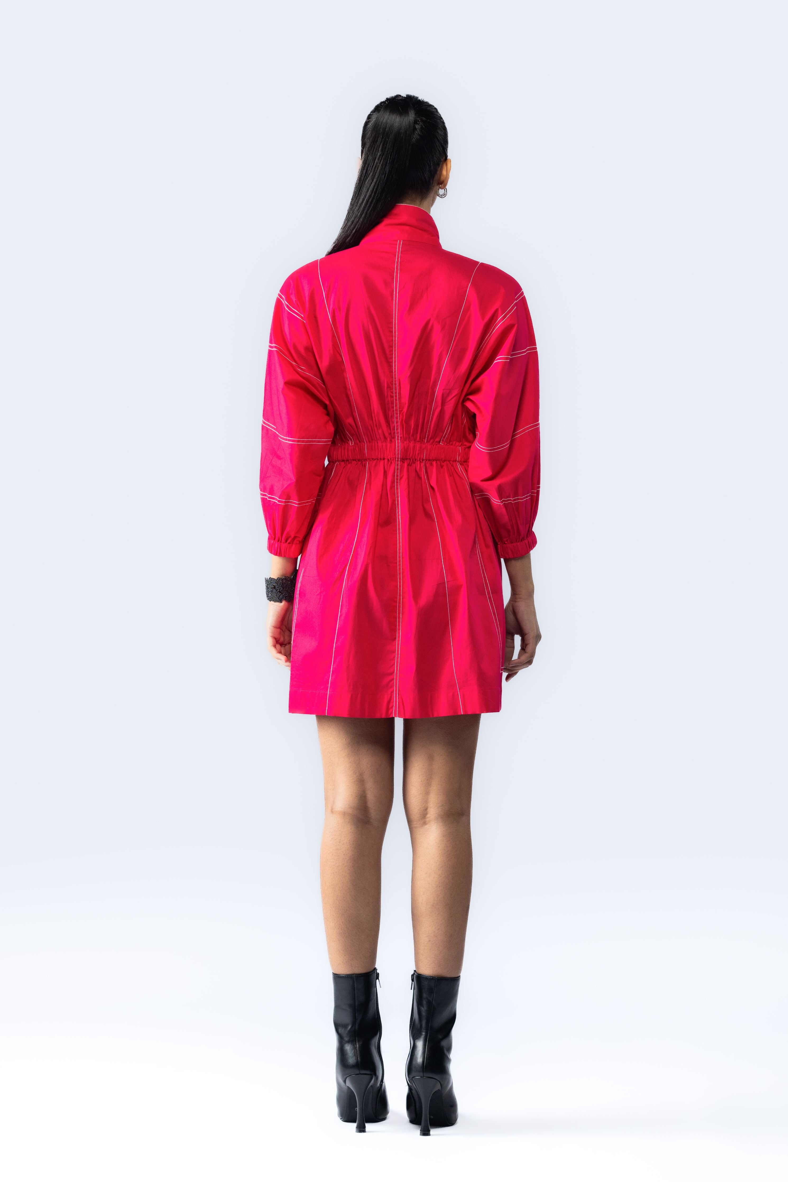 Dress With Hand Embroidered Brand Logo