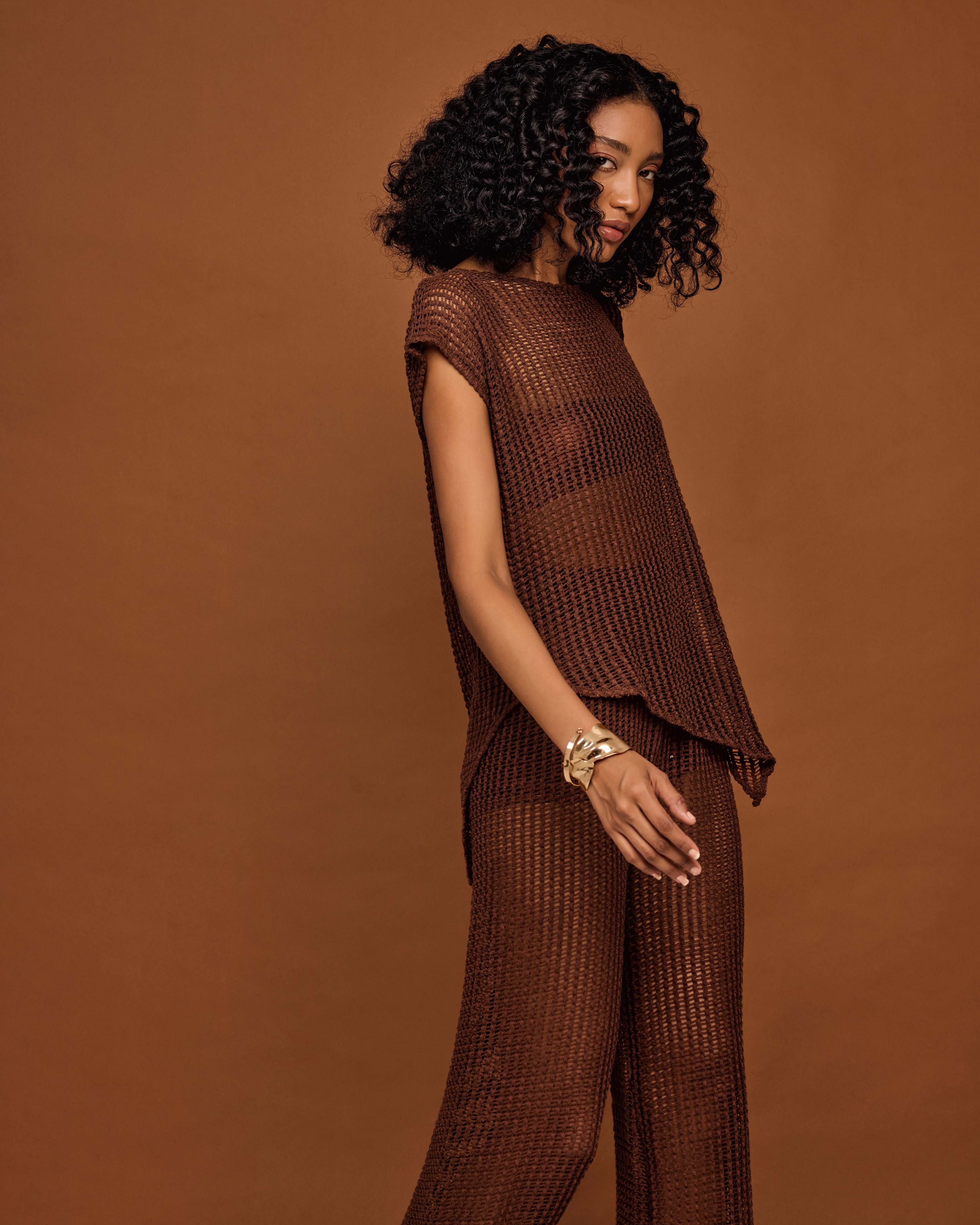 Maya Knit Asymmetrical Top