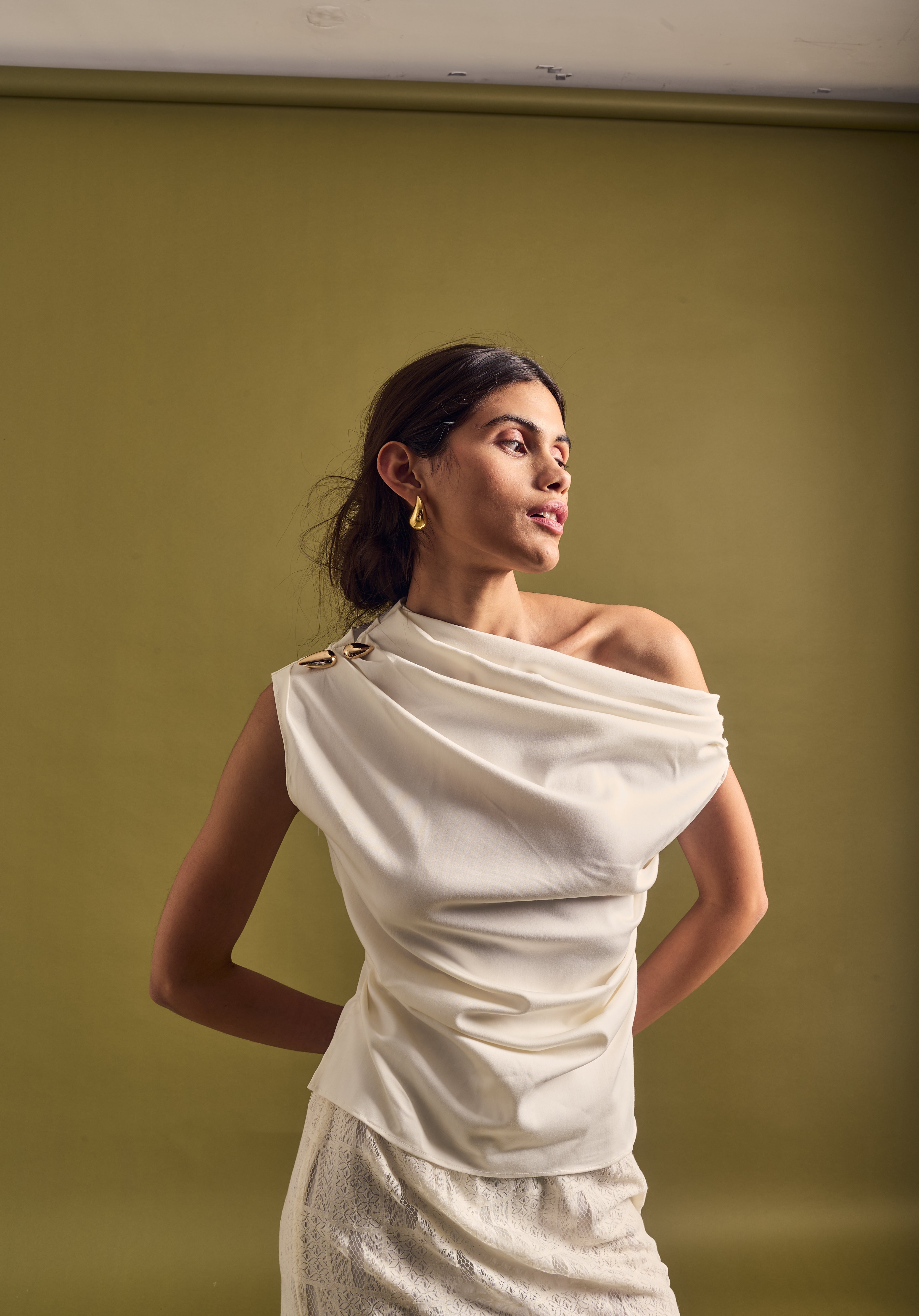 Elara Drape Top