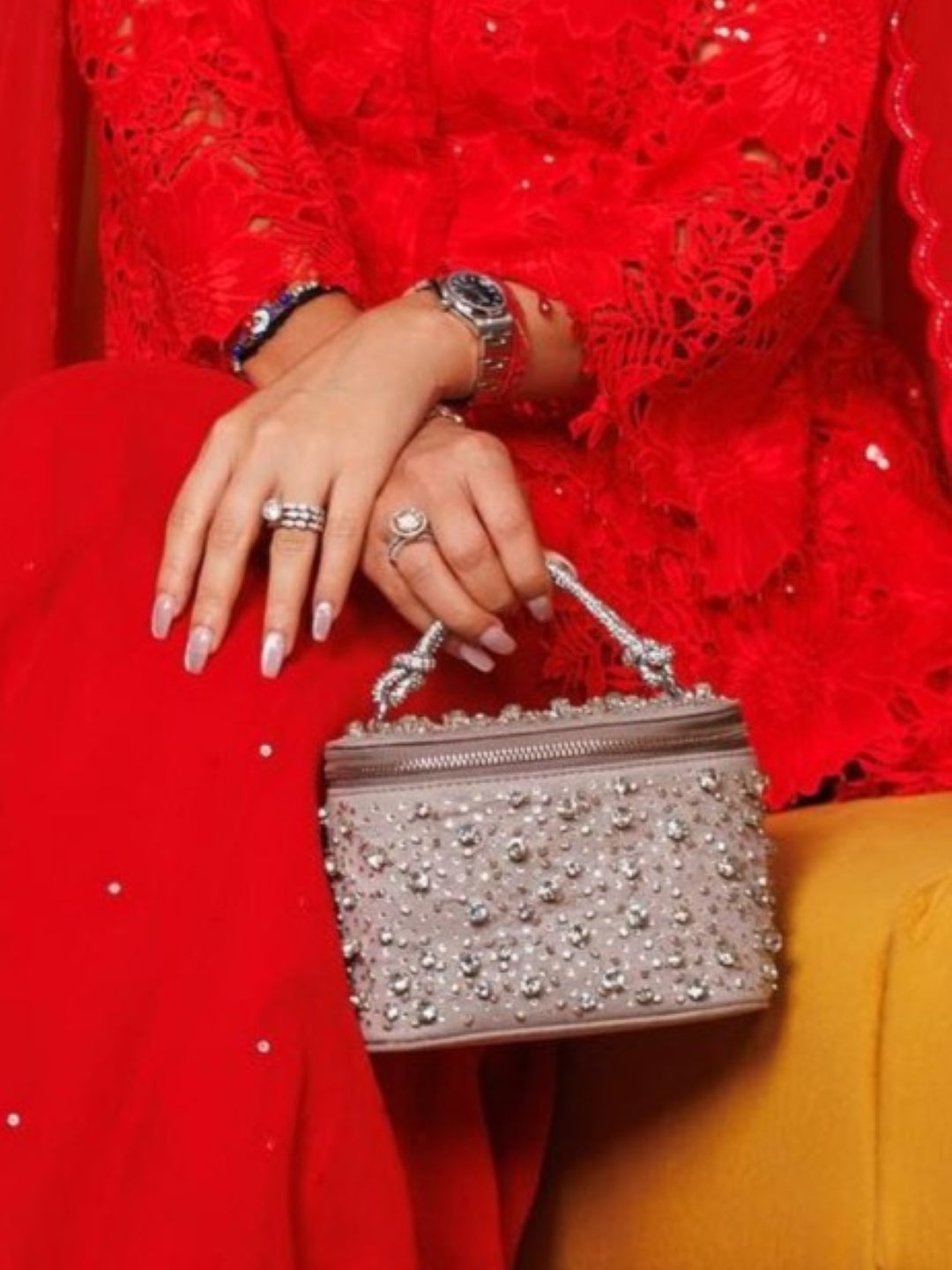 Silver Vanity Bag