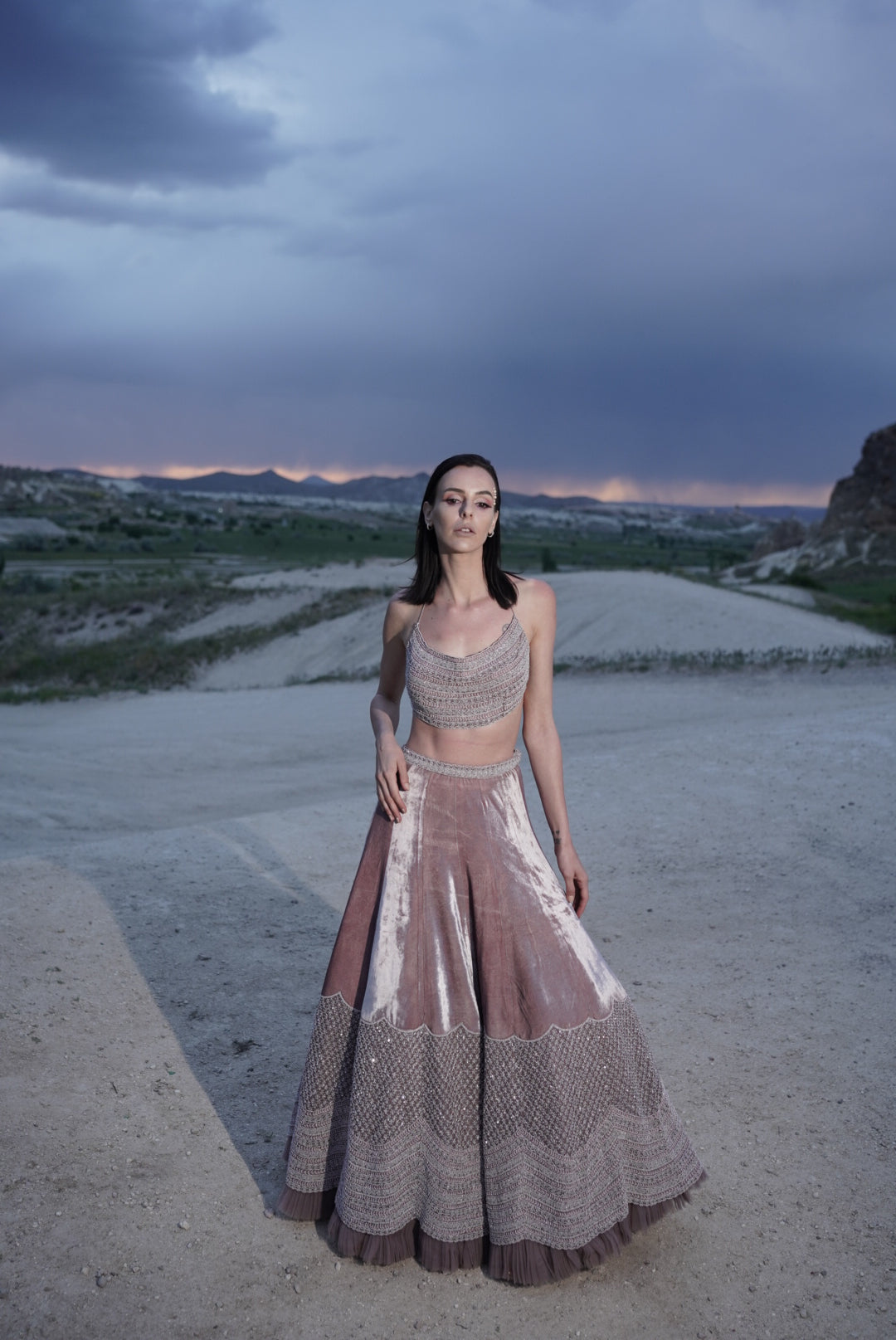 Dusty Purple Lehenga Set