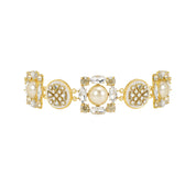 Veda Choker White & Gold