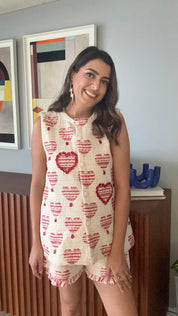 Ritika in Heart Jacquard Set