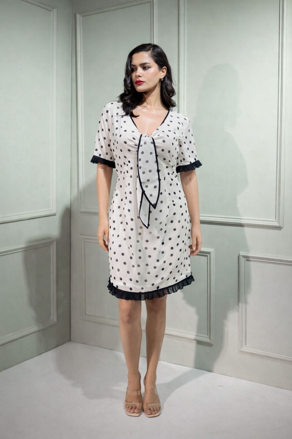 La Polka Tie Dress