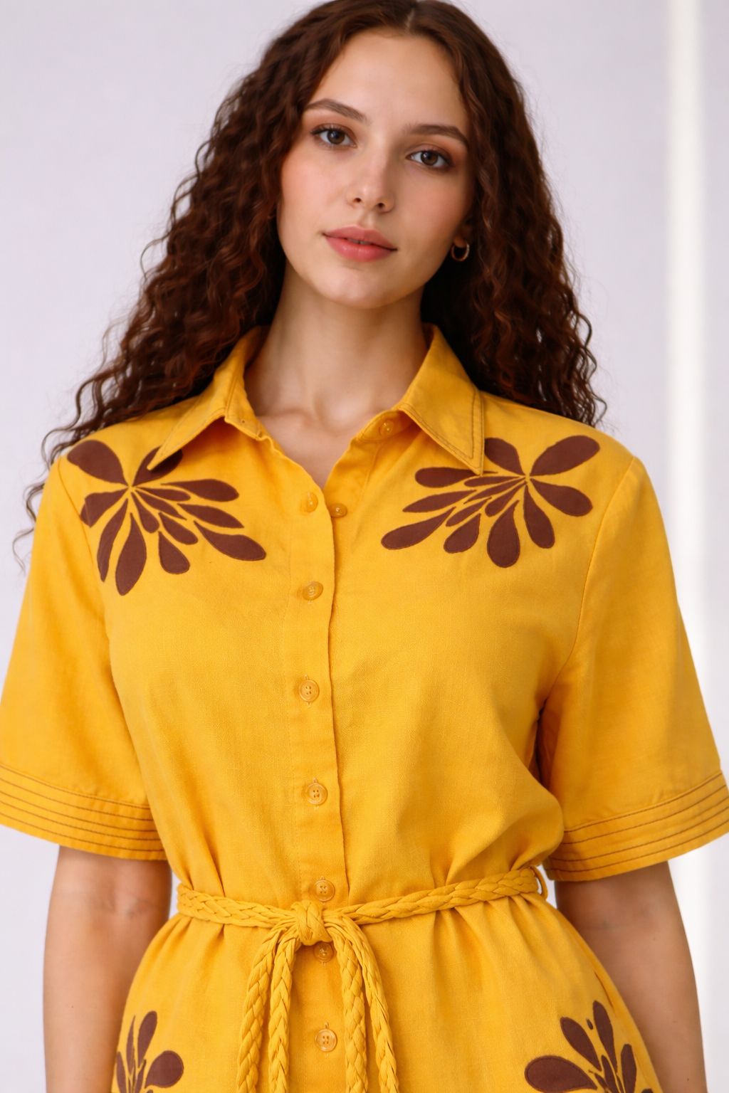 Sunburst Bloom Tie Up Playsuit