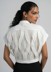 White Wave Co-ord Set