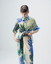 Garden Party Tie Up Top & Skirt Set