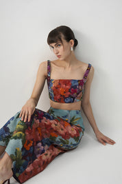 Darlington Embroidered Blouse and Skirt Set
