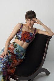 Darlington Embroidered Blouse and Skirt Set