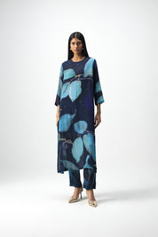 Blue Lagoon Mukaish Embroidered Kurta Set