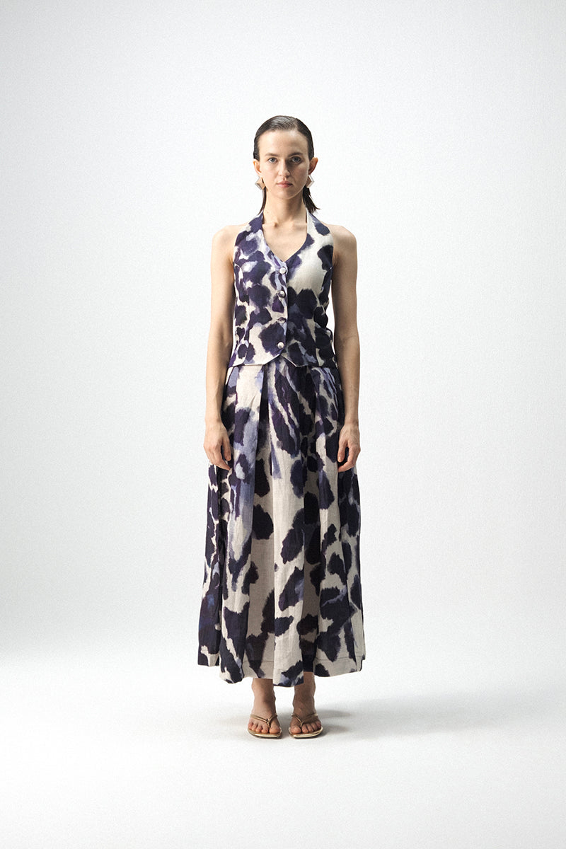 Samburu Halterneck Waistcoat & Skirt Set