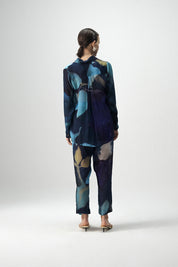 Blue Lagoon Crepe Co-ord Set