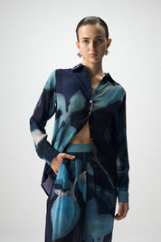 Blue Lagoon Crepe Co-ord Set