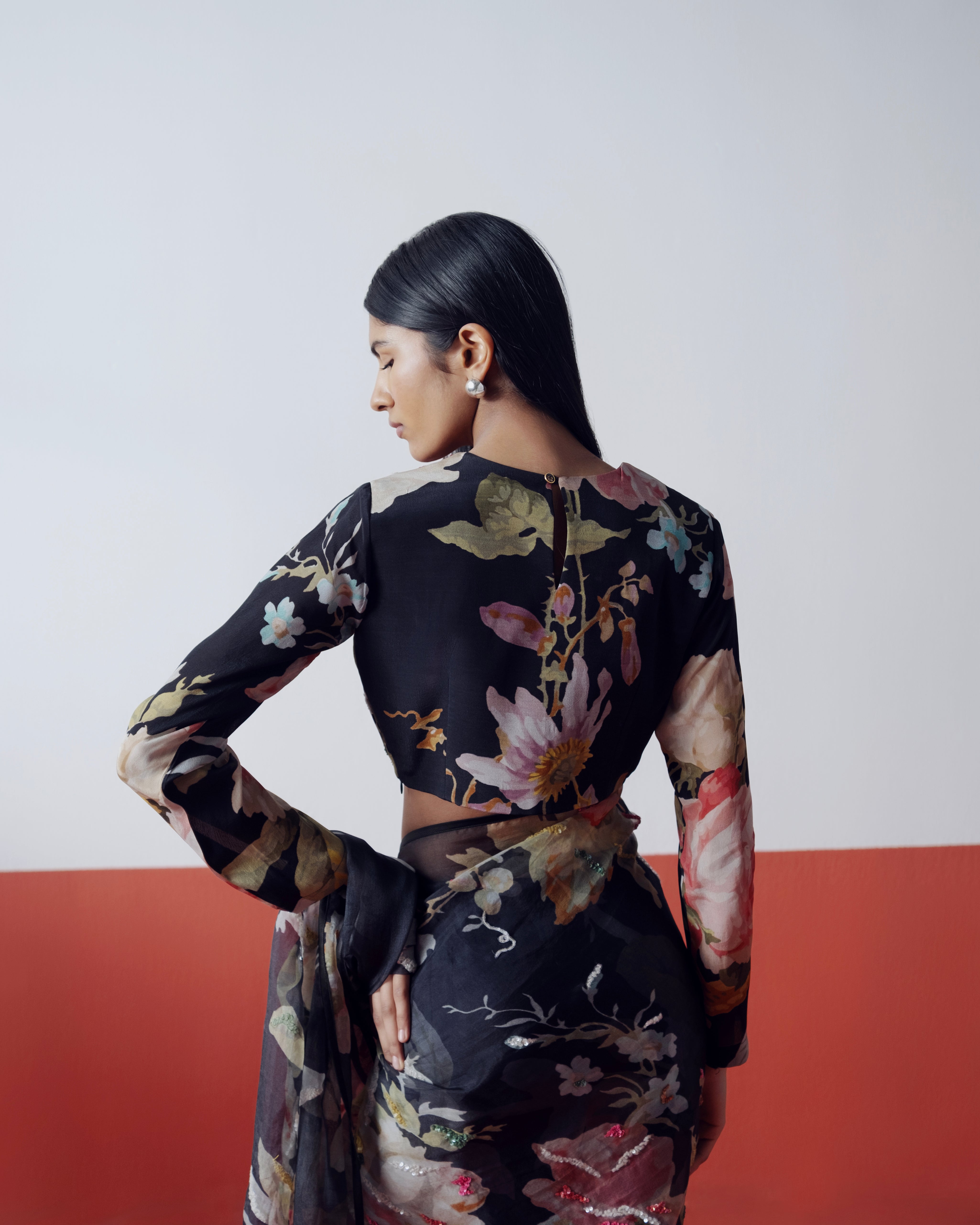 Carmine Embroidered Blouse