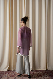 Lilac sheer tunic ensemble image 2