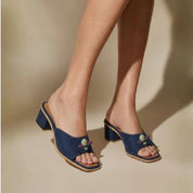 Suede Bee Heels Blue
