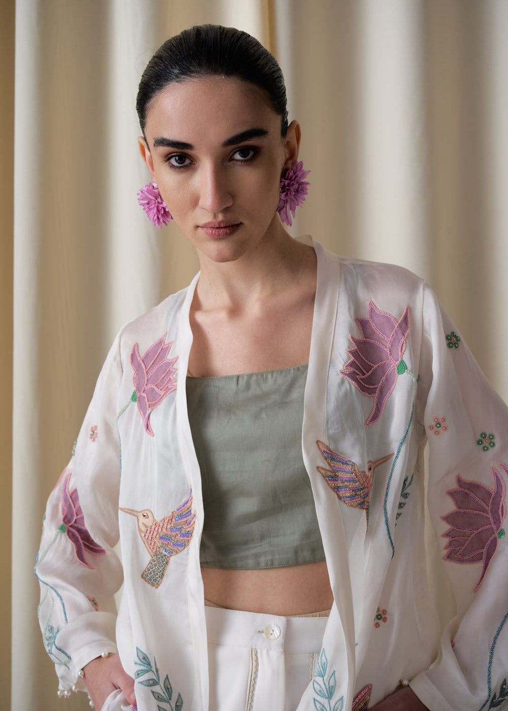 Wildflower blazer (Ivory) image 0