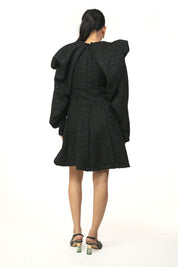 Samridhi Sibal in Exaggerated Tweed Dress