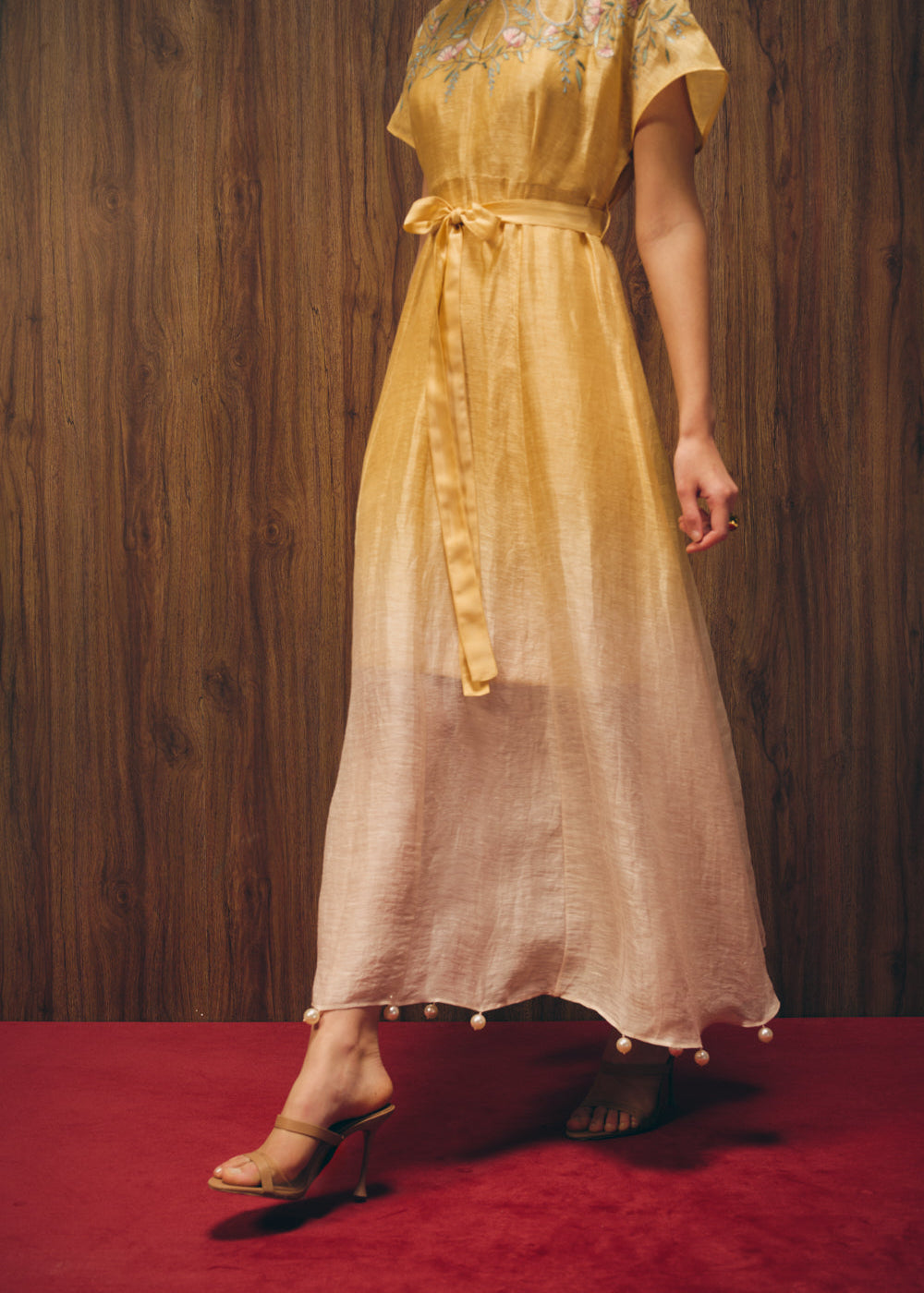 Florien golden dress image 1