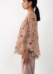 Cutwork One shoulder Co-ord