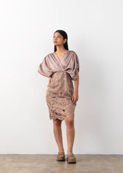 Cutwork Gather Dress