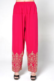 Black Kurta Set With Contrast Straight Pants