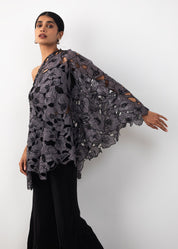 Cutwork One shoulder Co-ord