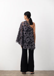 Cutwork One shoulder Co-ord