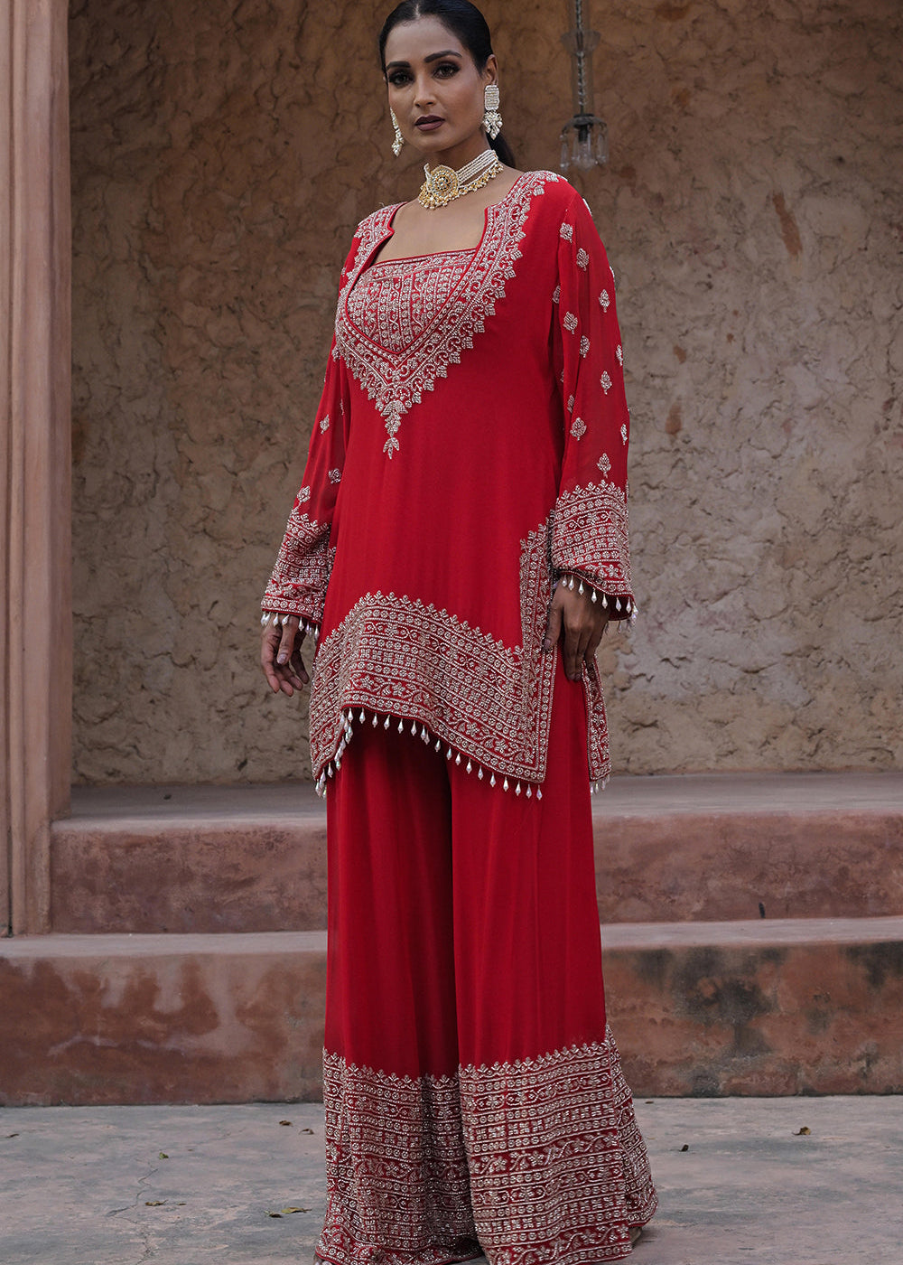 classic-red-georgette-beads-work-kurta-palazzo-set-2.jpg