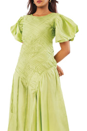 Sneha Adwani in Pleated Midi Dress