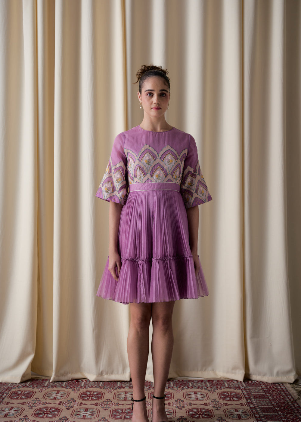 Orchid skater dress image 0