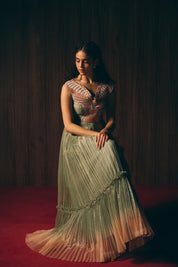 Vagabond sage green dress image 1