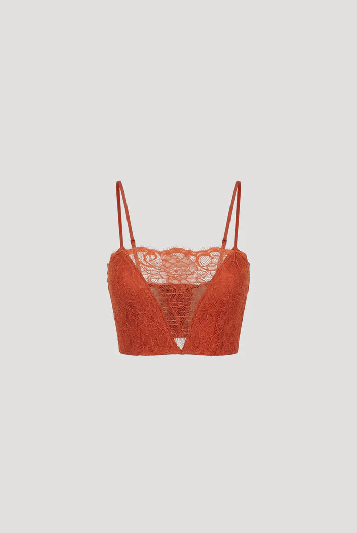 Salmon Lace Bralette