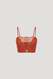 Salmon Lace Bralette