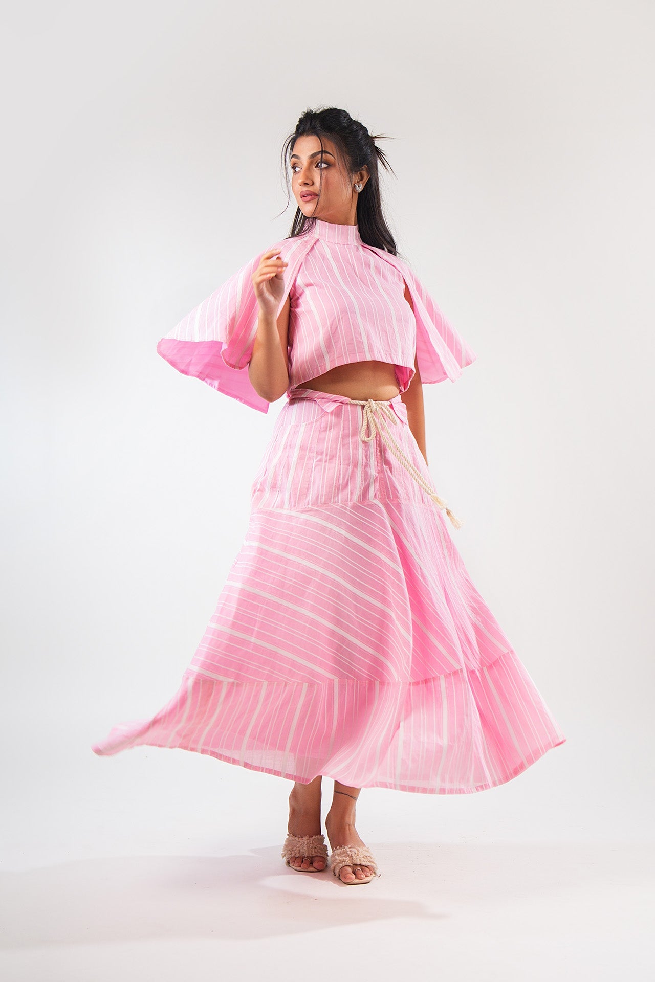 Pink Stripe Co-ord Set
