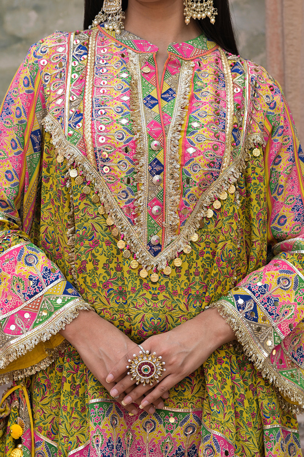 Green Suit Set with Tulip Pants