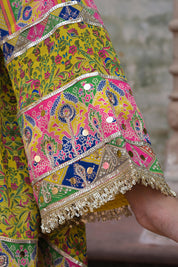 Green Suit Set with Tulip Pants