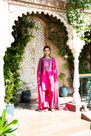 Rani Pink Coins Yoke Pallazzo Set