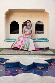 Multi Hanging Coins Choli Lehanga