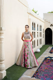 Multi Hanging Coins Choli Lehanga