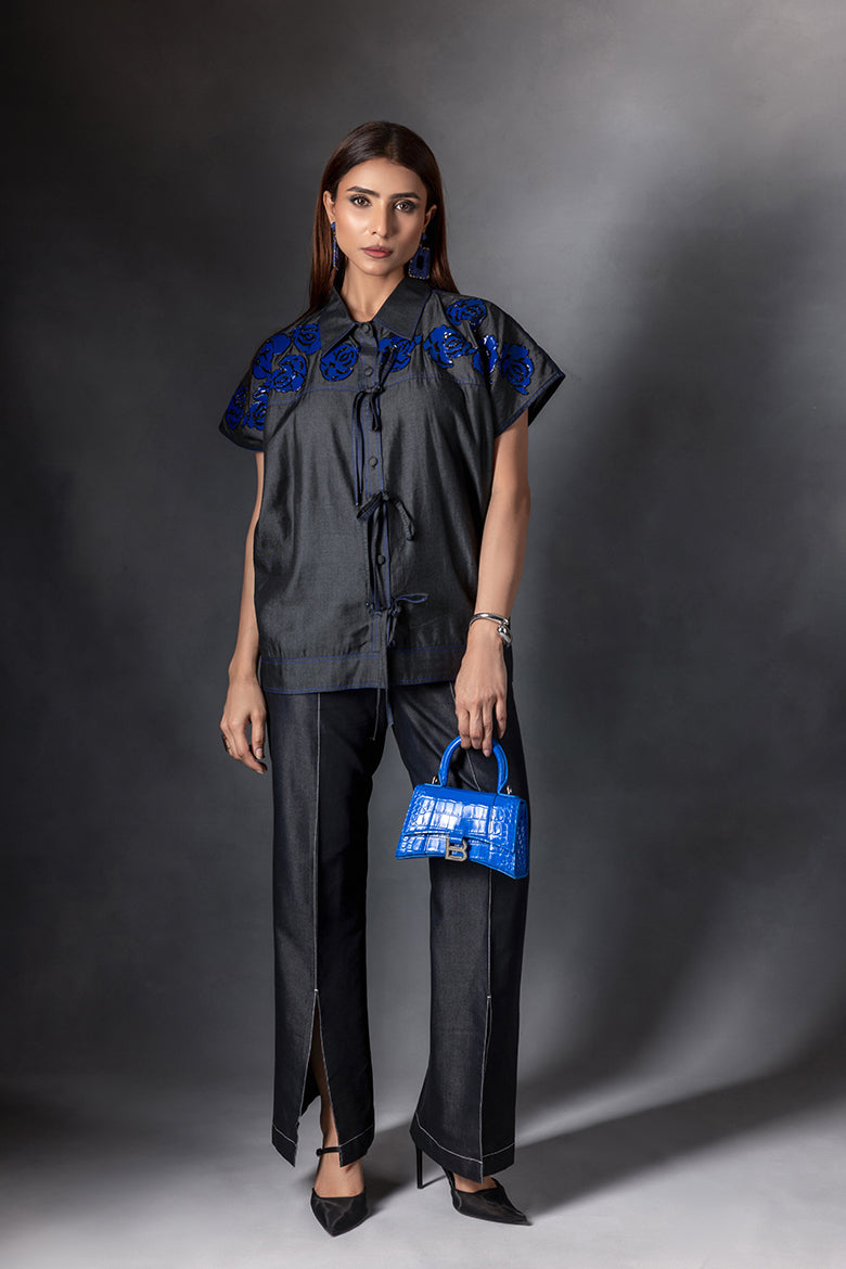 Colex Embellished Kaftan Co-ord Set