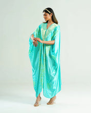 Aquamarine Kaftan Bandhej