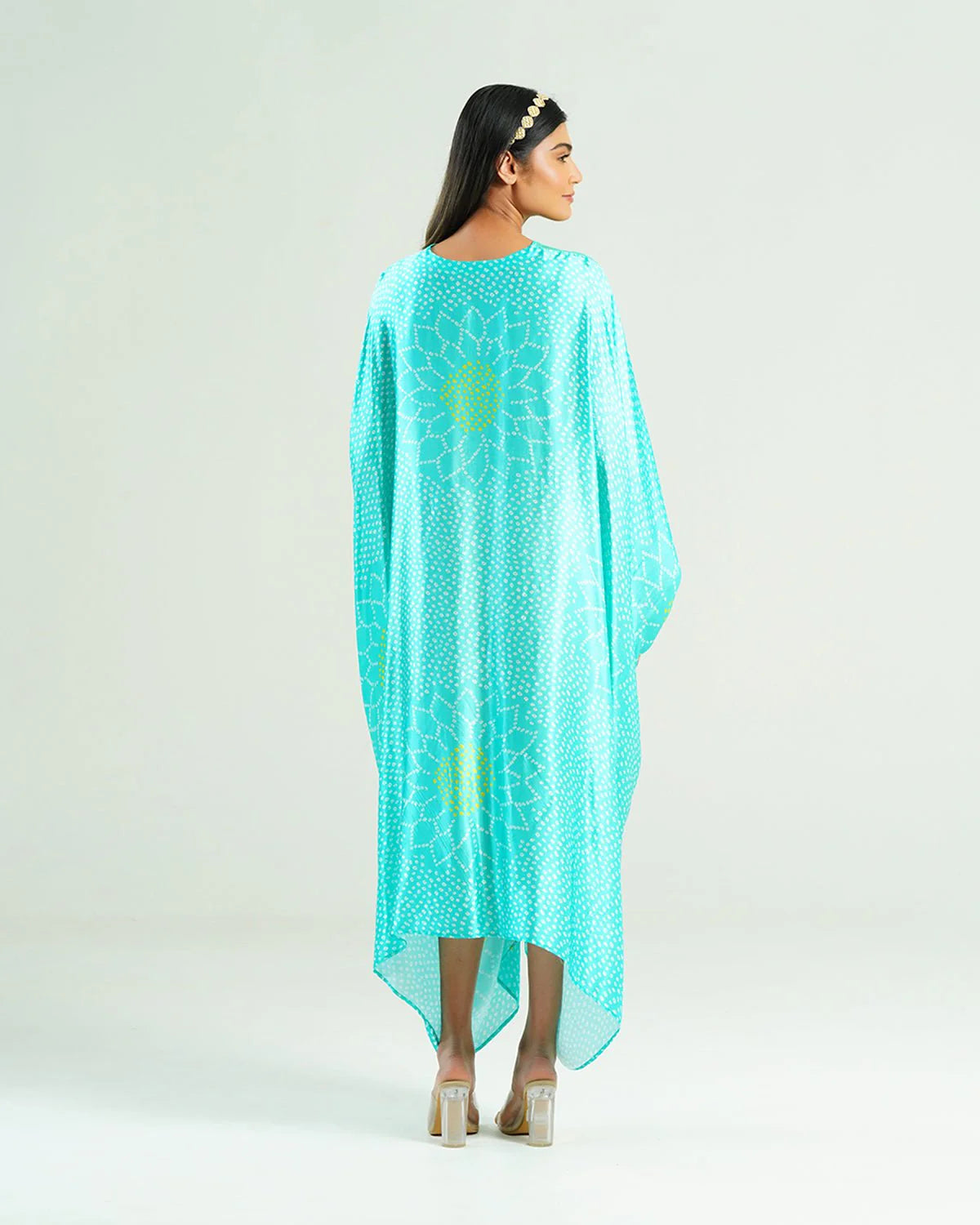 Aquamarine Kaftan Bandhej