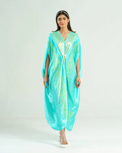 Aquamarine Kaftan Bandhej