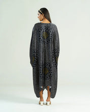 Black Kaftan Bandhej