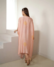 Blush Pink Kaftan Bandhej