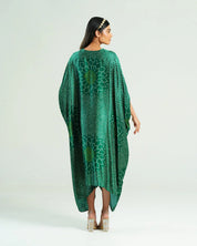 Emerald Green Kaftan Bandhej