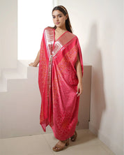 Fuschia Kaftan Bandhej