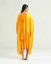 Mustard Yellow Kaftan Bandhej
